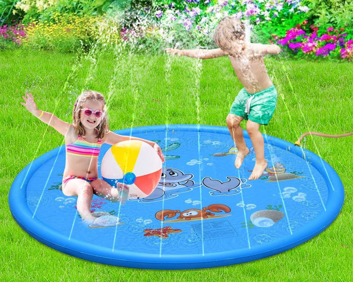 Durable Children's Water Spray Pool Mat Splash Sprinkle Play Pad Mat