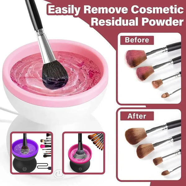 Electric Makeup Brush Cleaner Machine Portable Automatic USB C