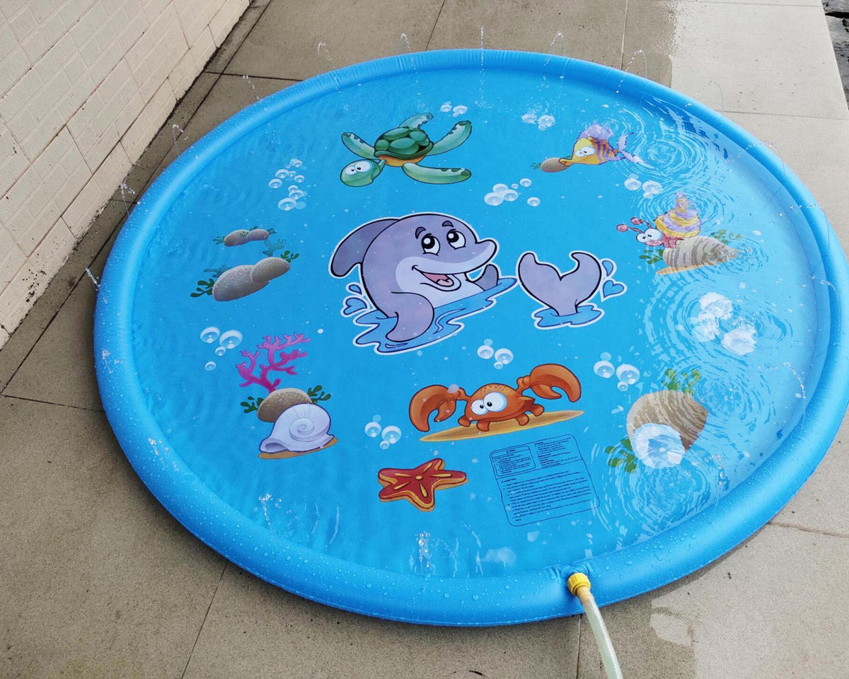 Durable Children's Water Spray Pool Mat Splash Sprinkle Play Pad Mat
