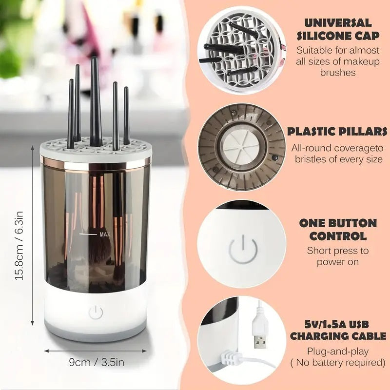 Makeup Brush Cleaner Automatic Rotating