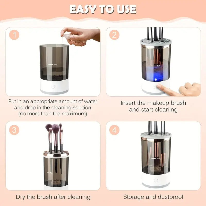 Makeup Brush Cleaner Automatic Rotating